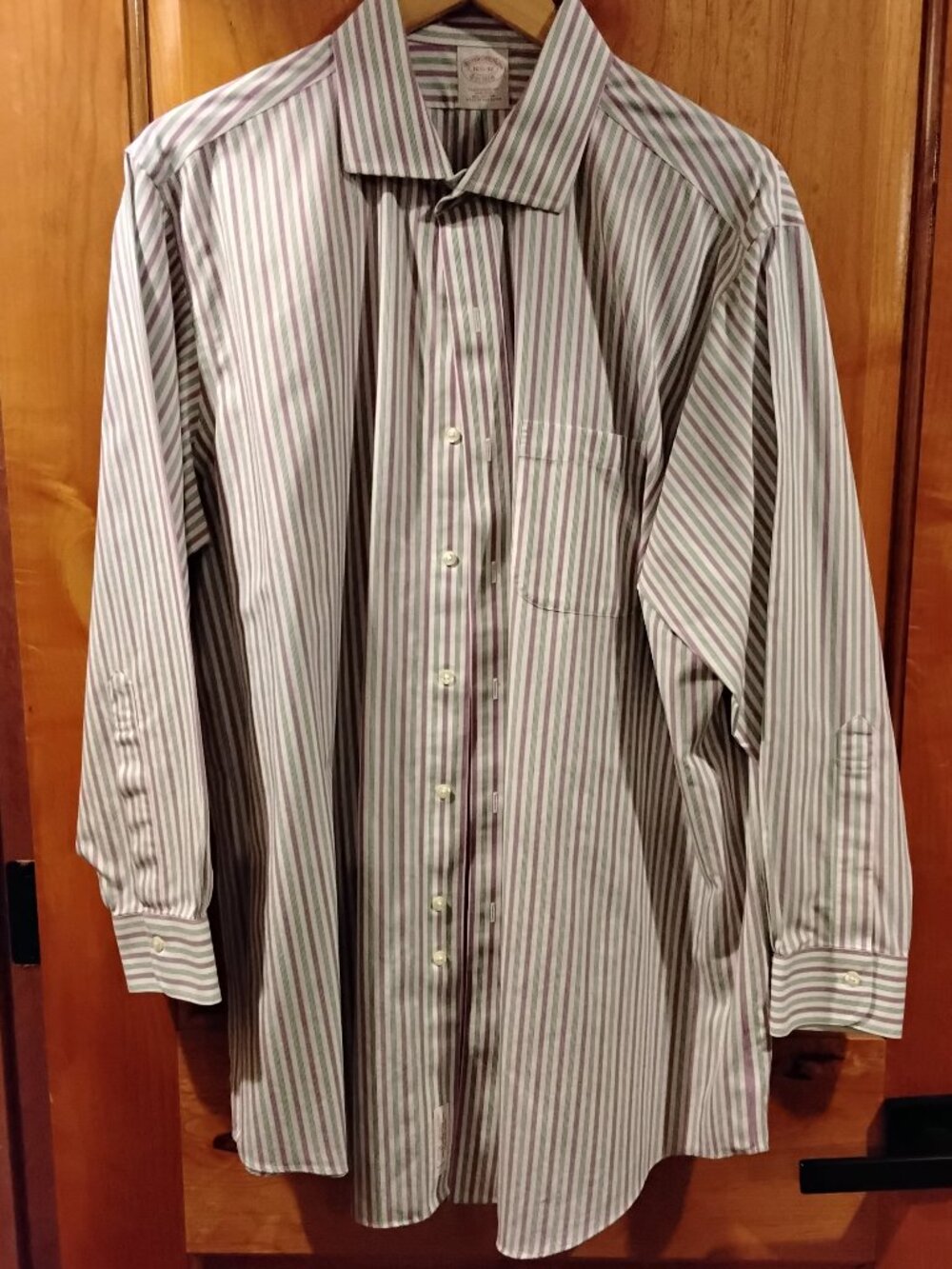 Brooks Brothers Men's Dress Shirt Size L (16 1/2-32) #1245